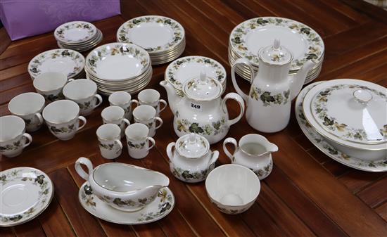 A Royal Doulton Ivy pattern dinner service